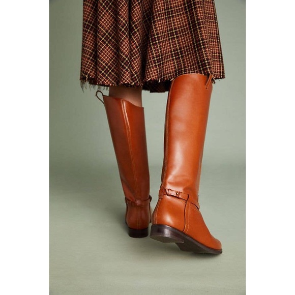 Leather Knee High Equestrian Riding Boots - Picture 3 of 5